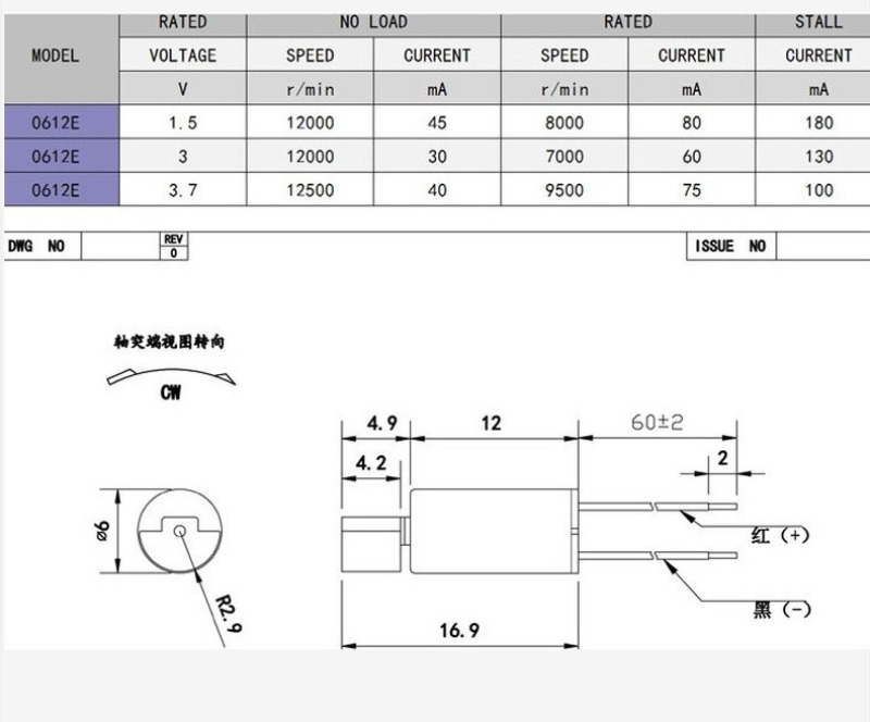 hollow cup motor