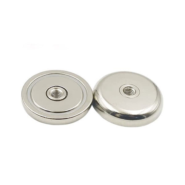 Pot magnet(NdFeB)with internal thread-metric thread for holding magnets