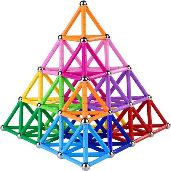 Magnetic Building Sticks Blocks Toys 2.3" Length Magnet Educational Toys Set for Kids and Adult