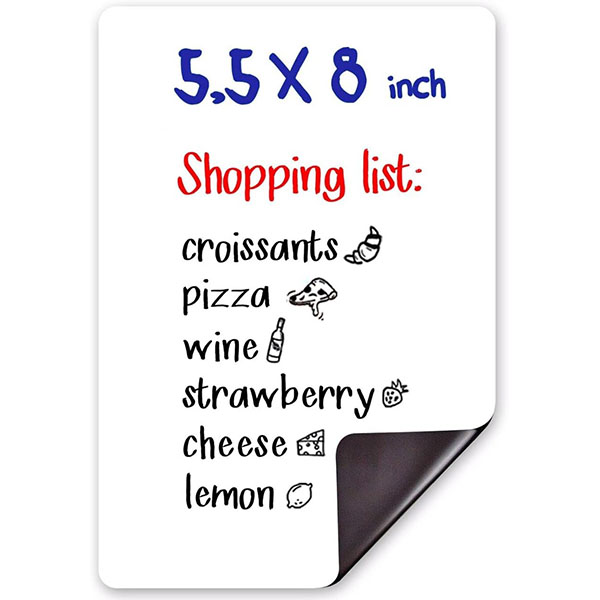 Small Magnetic Whiteboard for Fridge 5.5x8 inch Dry Erase Board for Refrigerator