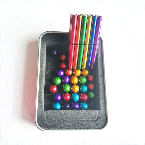Decompression Magnetic Toys Build Magnet Building Blocks Metal Magnetic Sticks